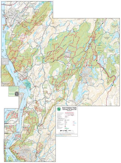 East Hudson Trails Map 2018: Combined Avenza Maps app map