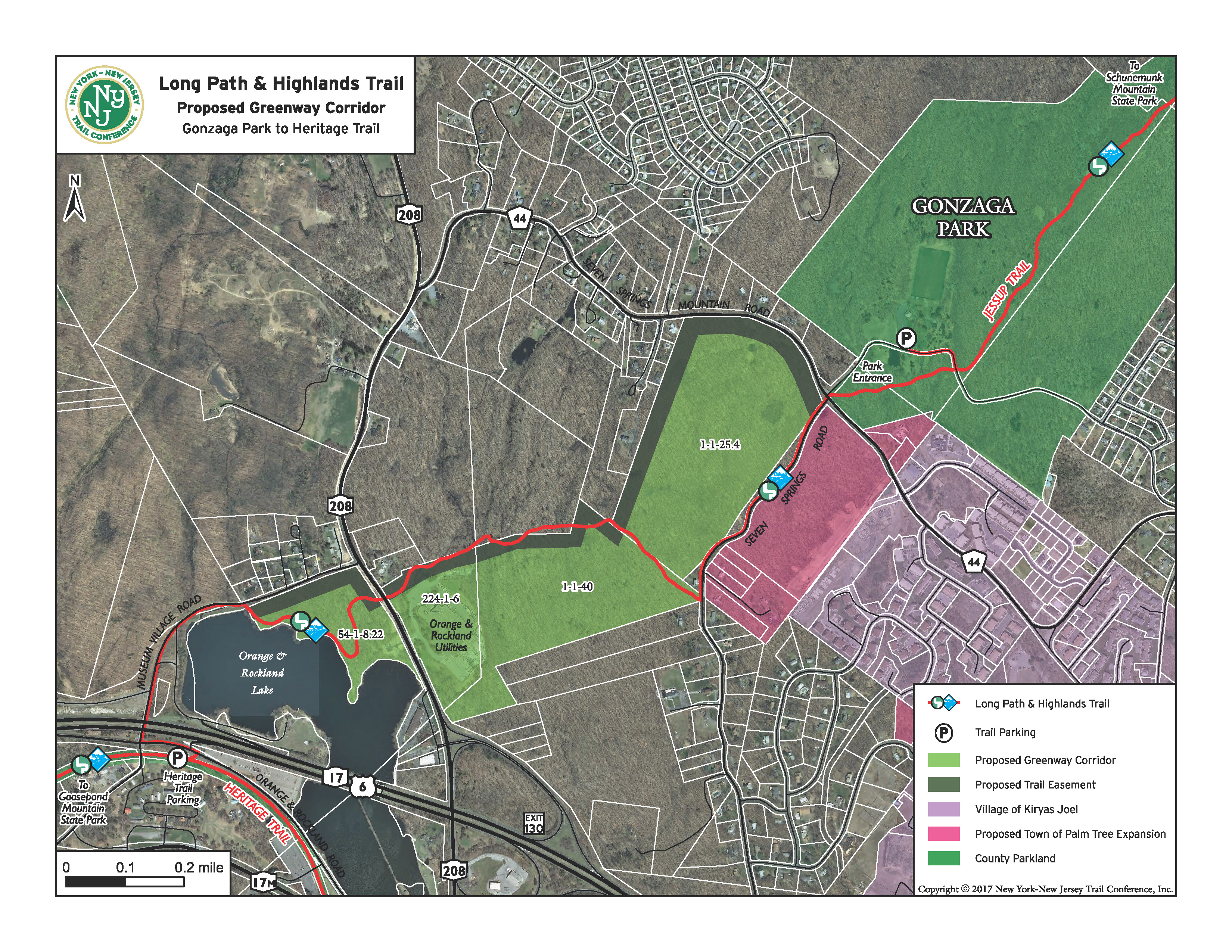 Long Path and Highlands Trail: Proposed Greenway Corridor, Orange County, NY