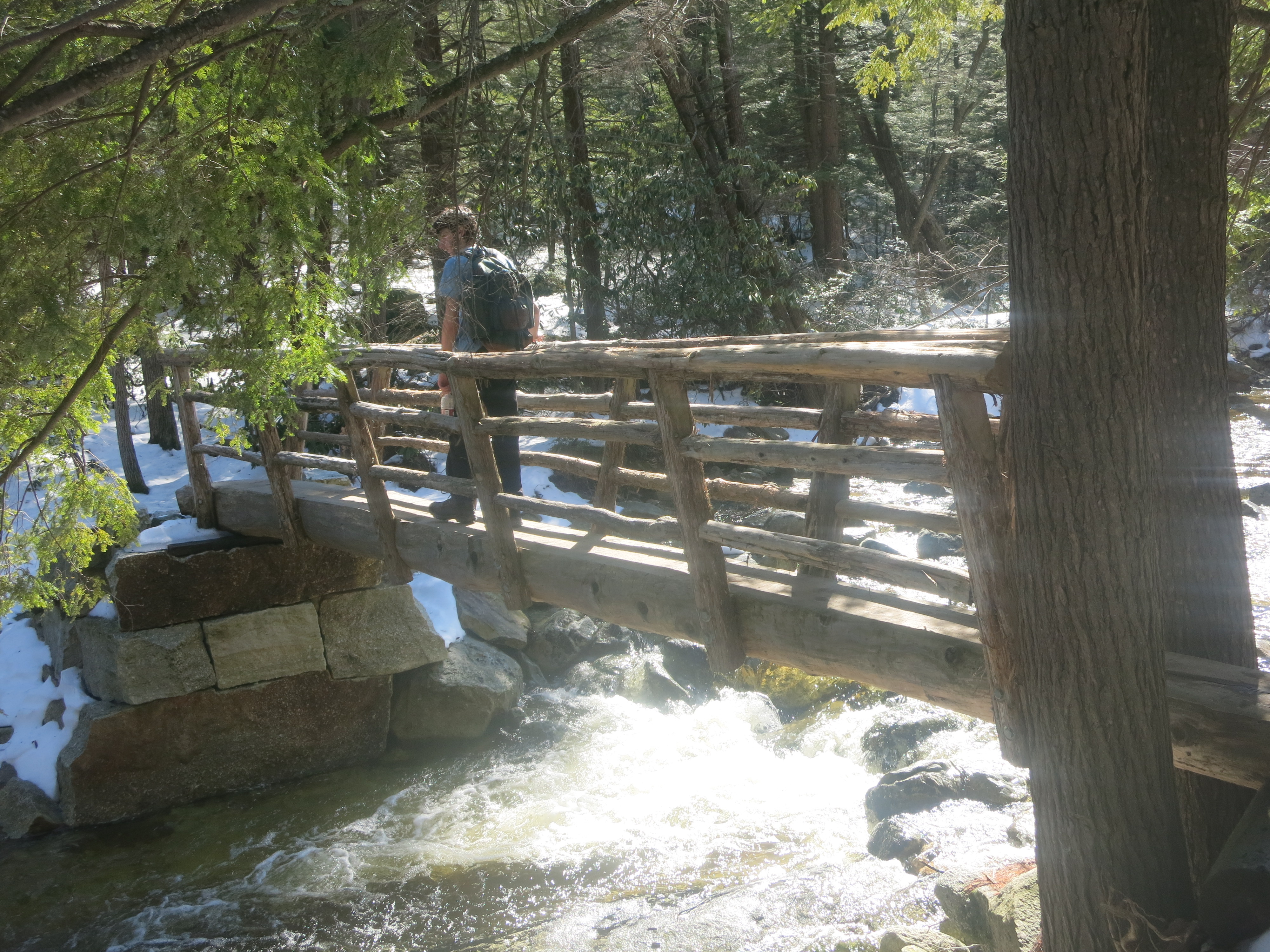 Footbridge across the Peters Kill - Photo by Daniel Chazin