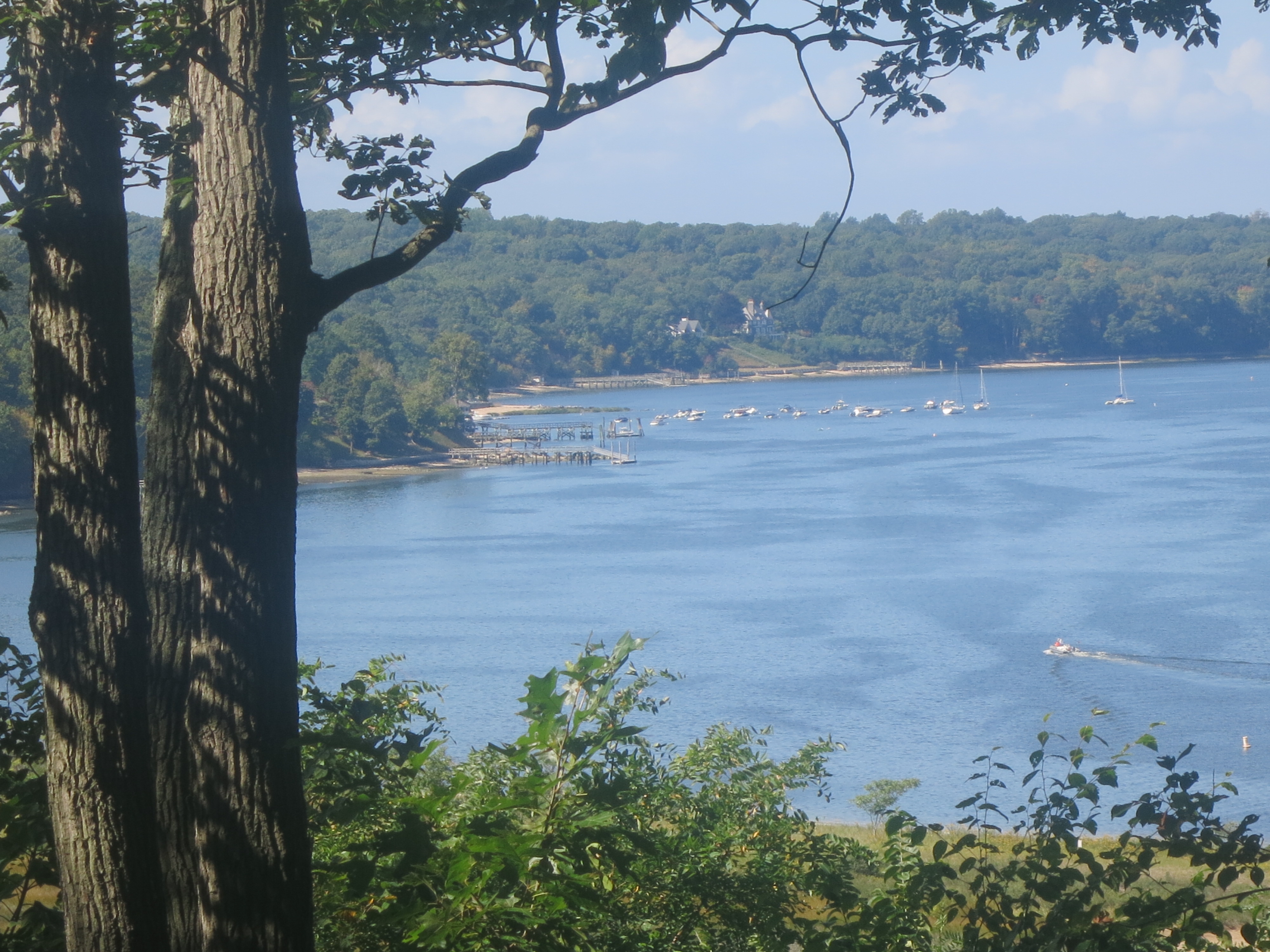 View of the waters of Cold Spring Harbor from the Nassau-Suffolk Greenbelt Trail