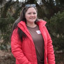 Trail Conference Volunteer Eleanor Leen. Photo by John Rahfield