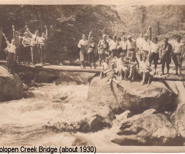 Harriman State Park's Popolopen Bridge circa 1930. Photo by New York-New Jersey Trail Conference