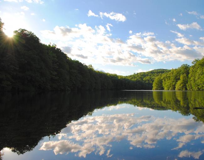 MacMillian Reservoir at Ramapo Valley County Reservation. Photo by Heather Darley.