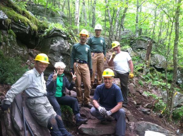 The Long Distance Trails Crew in the Catskills